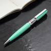 Xezo Speed Master Twist Action Medium Ballpoint Matte Aqua Tahitian Black Chrome Lightweight brass Pen. Green, Mother-of-Pearl. plated. body.
