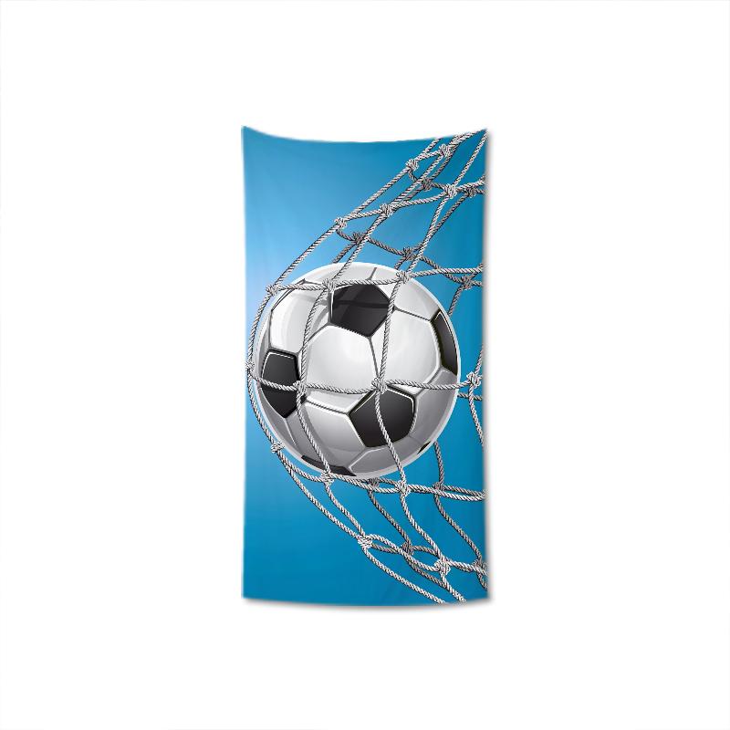 Nouvelle Serviette de Plage Football Thème Football Microfibre Serviette de Bain pour Adultes Bord de Mer Serviette à Séchage Rapide