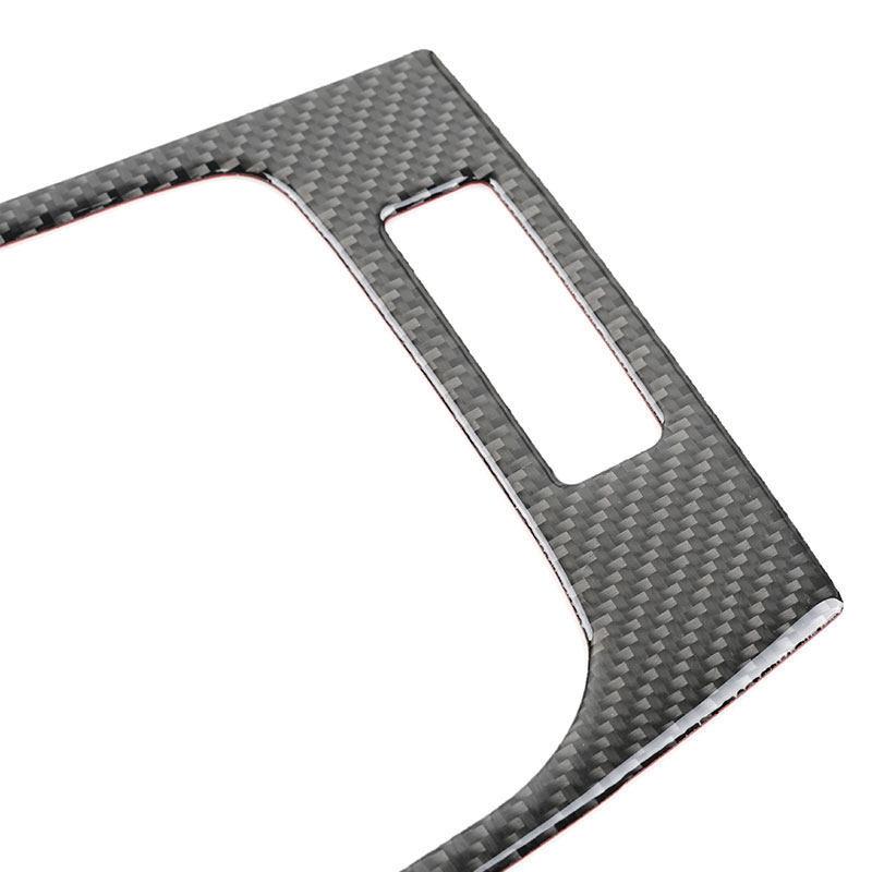 For BMW 3 Series E46 1999 2000 2001 2002 2003 2004 Soft Carbon Fiber Car Interior Gear Shift Panel Trim Frame Cover Decoration