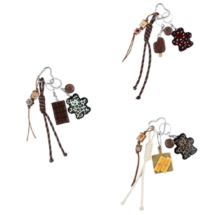Bag Pendant Charm Braided Rope Keychain Bag Charms for Purse Handbags Bag Accessories Car Key Charm for Women Men Gifts