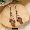 Retro Handmade Plant Fruit Earrings Pine Cone Literature and Art Chinese Medicine Dried Fruit Niche Creative Earrings Women