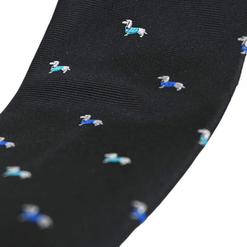 Paul Smith Tie Dog (8cm Wide) (Black/Blue (PS145)) [Used]