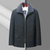 Men's Winter Down Cotton Jacket: Warm Business Coat for Middle-Aged & Elderly (Ages 50-60)