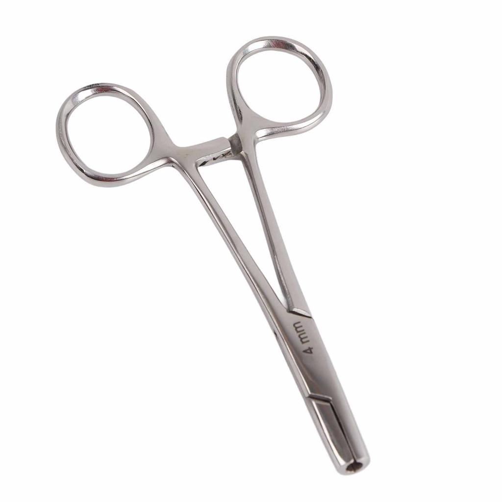 Stainless Steel Body Piercing Pliers Piercing Forceps for Belly Button Nose Ear4mm