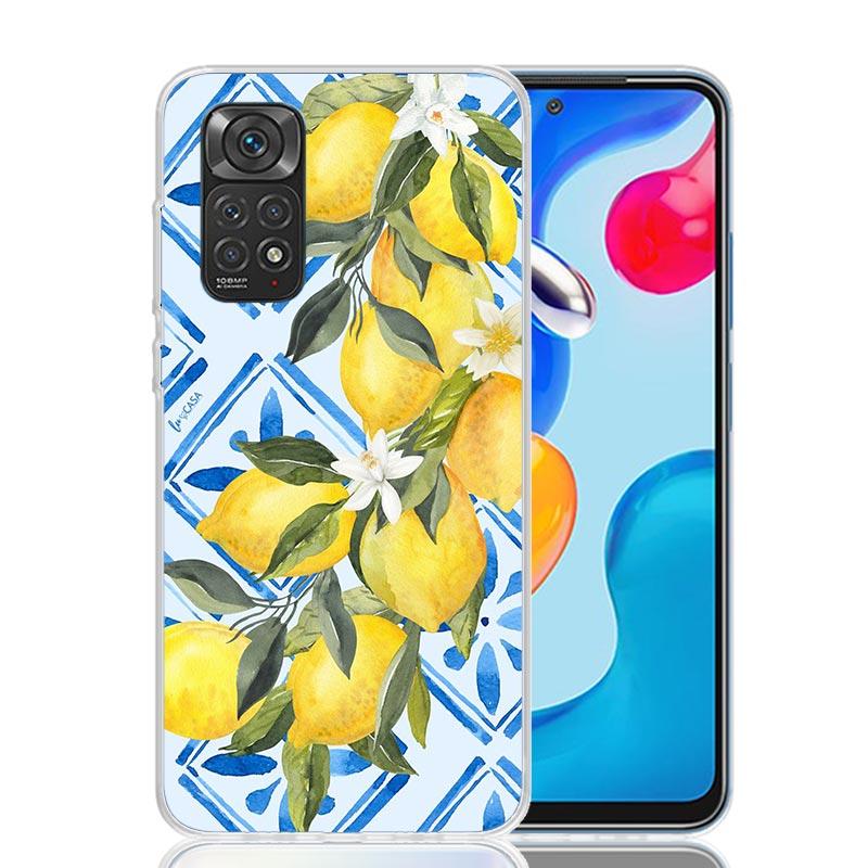 Citrus Limon Linnaeus Phone Case For Xiaomi Redmi Note 13 14 15 Pro Plus 12S 12 14S 11S 11E 10 10S 11 11T 5G 4G Cover Coque Redm