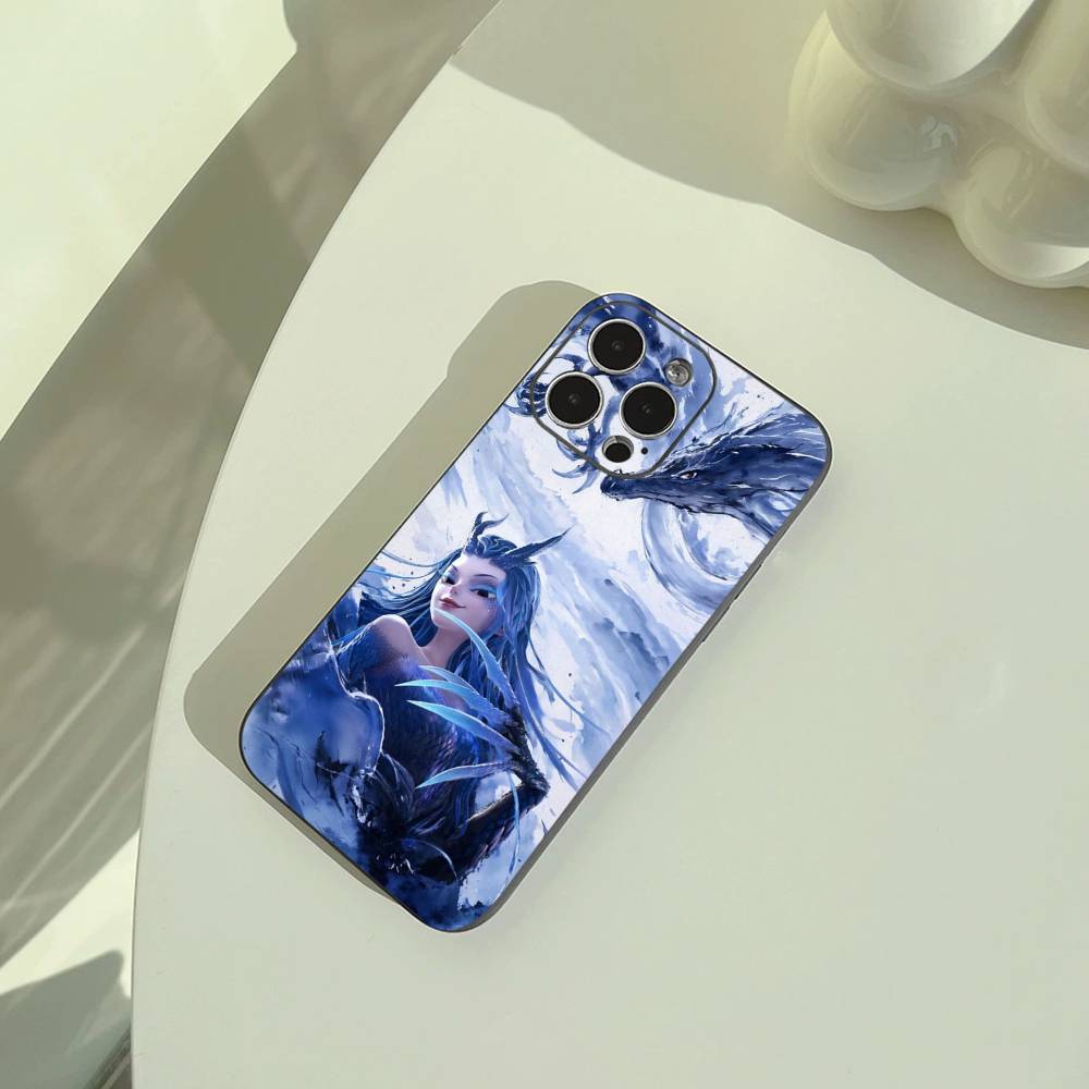N-Z-Ne-zha Hot Anime Phone Case For iPhone 17,16,15,14,13,12,11 Pro Max,16/15/14Plus,XS Soft Black Cover