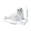 Sea Lion Garden Statue Decorative Figurine Resin Animal Sculpture Yard Art Decor for Lawn Landscape