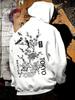 Felpa Sportiva Hip Hop da Uomo Cool, stampa floreale-uccello retrò giapponese accattivante, vestibilità rilassata per lo sport e l'abbigliamento casual.