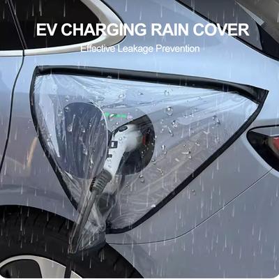 Nabíjecí port elektrického auta Kryt proti dešti Venkovní kryt nabíječky pro elektromobily odolný proti dešti Elektromobily Magnetická ochrana pro SUV auta