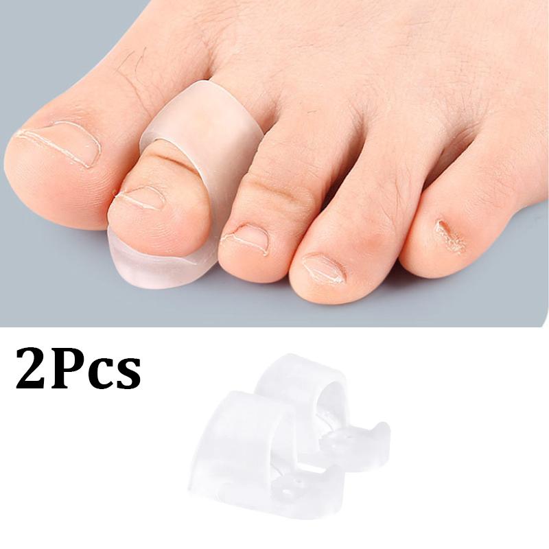 

2/4Pcs Hammer Toe Corrector Hammertoe Straightener for Curled Crooked Bent Claw and Overlapping Toes Bunion Pads Foot Care Tool)