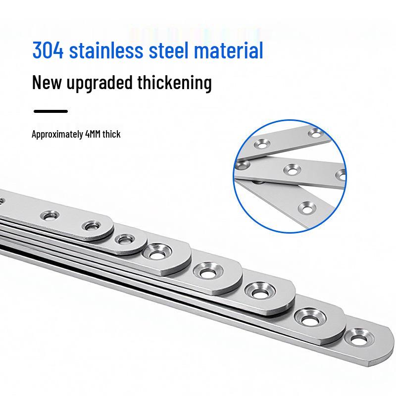 Thickened Stainless Steel I-shaped Angle Bracket for Table and Chair Fixing