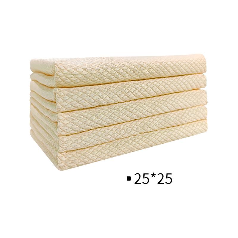 

Инструменты для уборки для мальчиков и девочек. Многофункциональное полотенце для мытья посуды, стеклянное зеркало, абсорбирующее стекло, ванная комната, окна, модная тряпка для рыбьей чешуи, домашнее кухонное полотенце для уборки 25*25cm-5Pcs шампанского