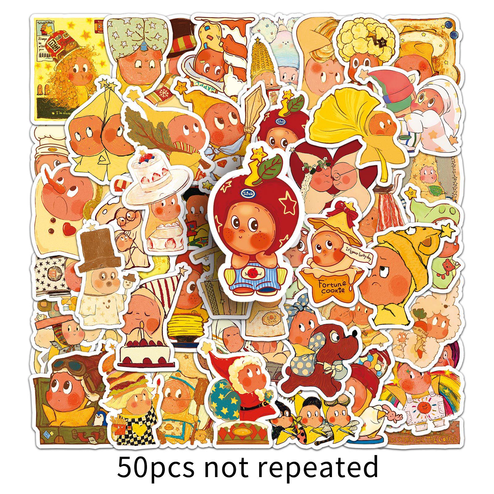

Twinkle Star Man Stickers: 50 Sheets of Cute Cartoon Stickers for Journals and Blind Box Collectibles