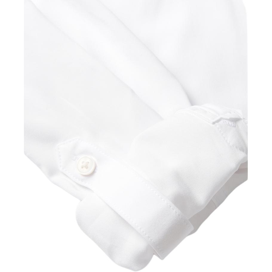 Levis Plain Minimalist Comfortable Polo Long Sleeve Shirt Women Shirts White A8745-0002