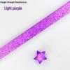 Silver Star Origami Paper Strips with Rhinestones Glitter - Pastel Colors for Lucky Five-Pointed Stars.