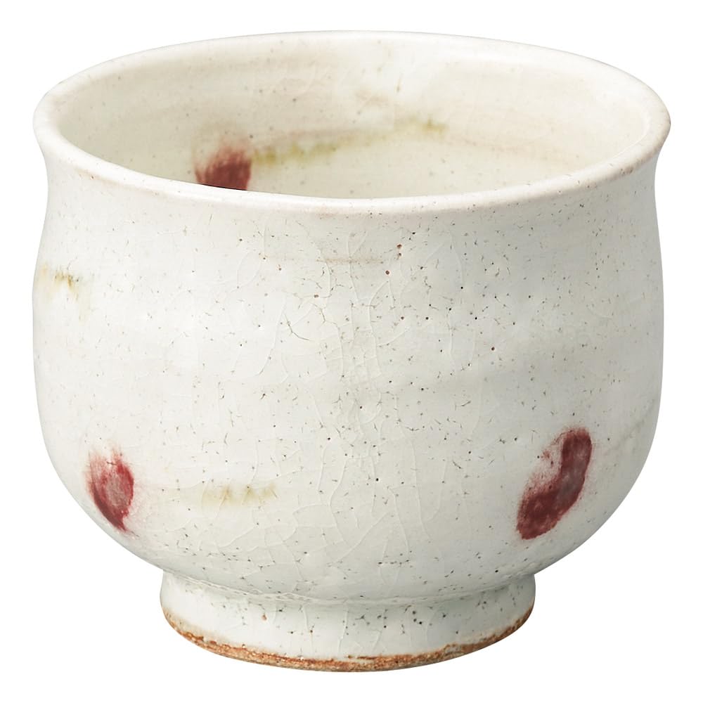 Marui Seito Shigaraki Ware Hechimon Cherry X Made In Teacup, Design, Diameter Approx. 8.5cm Height 7cm, Japan, Ceramic, MR-3-3517