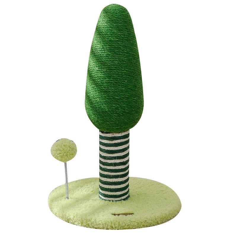 Cat pine cat scratching board vertical toy sisal wear-resistant bold scratching column does not fall off to relieve boredom cat