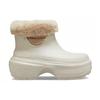 Crocs Stomp Lined Boot Comfortable Durable Short Boots Women boots White 208718-160