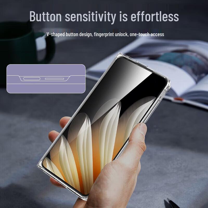 ESCASE Transparent Case for OPPO Find N5 Fold