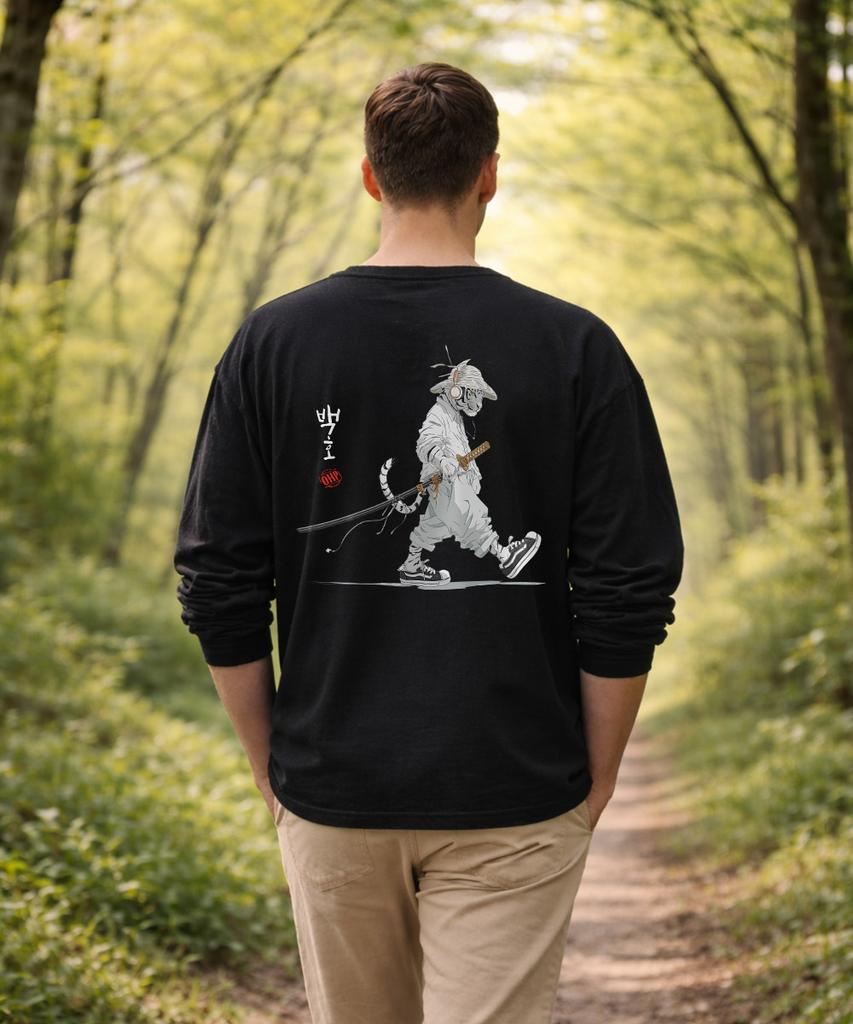 OHP Ohpxharmonia Bmartial Arts Master Crew Neck Long Sleeve T-Shirt