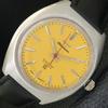 VINTAGE HMT KOHINOOR HAND-WINDING INDIAN MENS YELLOW COLOR DIAL WATCH A702063-5 R208-a702063