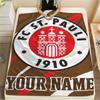 1 Stück Individueller Name ST.pauli Gemustert Flanell Decke Geeignet für Alle Jahreszeiten für Heimdekoration Wärme und Komfort Geschenke Feiertagsgeschenk_xia