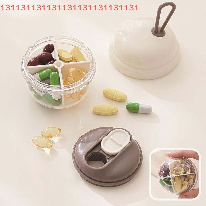 4 Grids Small Pill Cases Organizer Box Weekly Travel Pill Organizer Portable Pocket Pill Case Holder Plastic Container Box