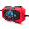 E-FAST 12V/24V Dual Voltage Smart Car & Motorcycle Battery Charger with Screen Display