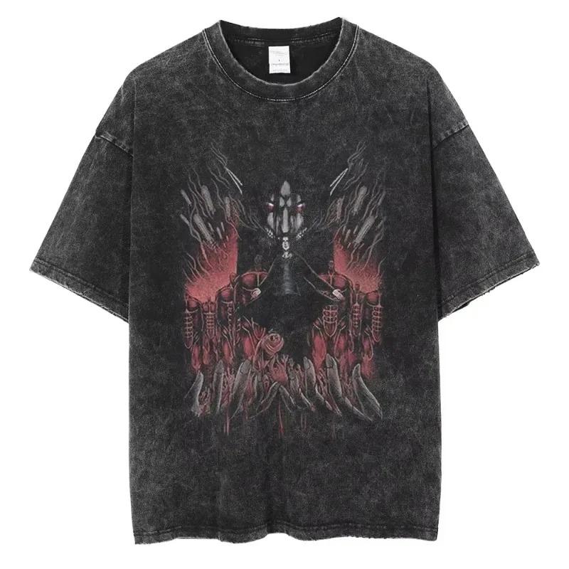 2026 Short Sleeved Round Neck Y2k Tshirt Unisex Clothing New in Top & Tees Unisex T-Shirt Anime Attack On Titan Eren Jaeger Printed