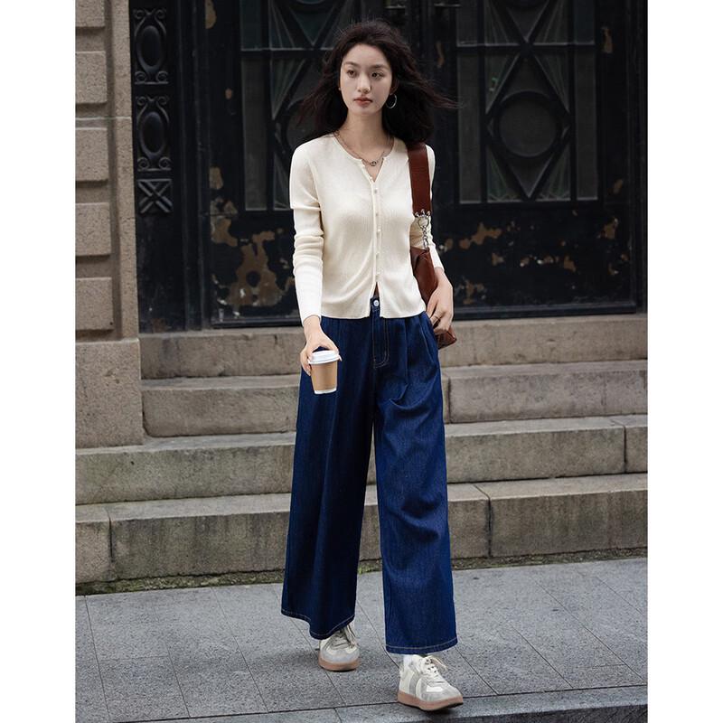 De Mana Women's Round Neck Knit Sweater