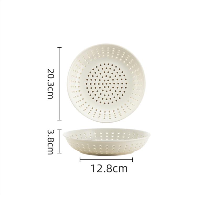 De ou Xingguang Ceramic Perforated Steaming Plate