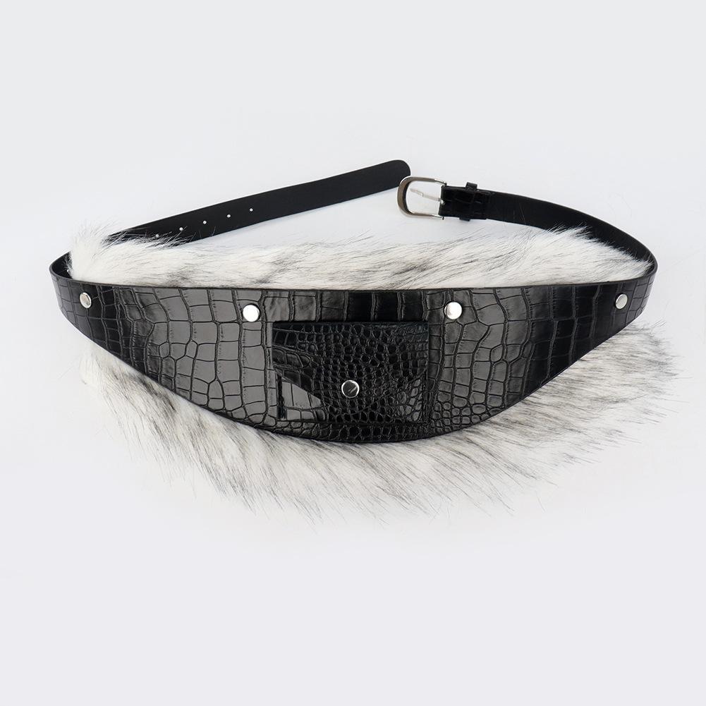 

Plush Leather Belt, New European And American Style Belt, Belt, Plush Waist Seal, Decorative Waist Accessories.