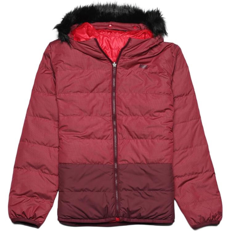 Nike Swoosh Reversible Hooded Warm Durable Windproof Long Sleeve Down Jacket Women jackets 541421-604 M