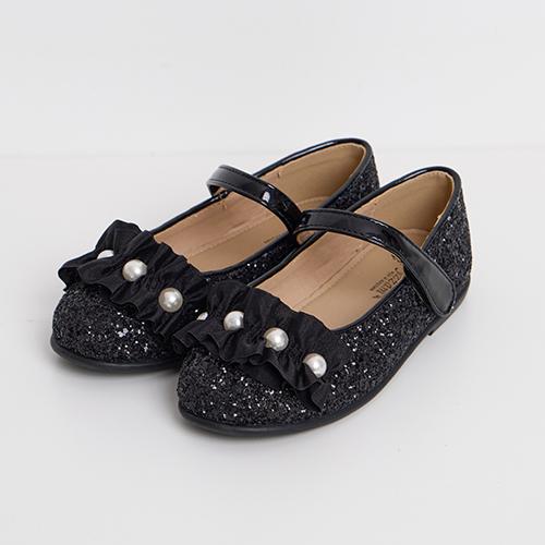 [Babyzzam] Girls' Lisa Flat Black [Y984-10000]