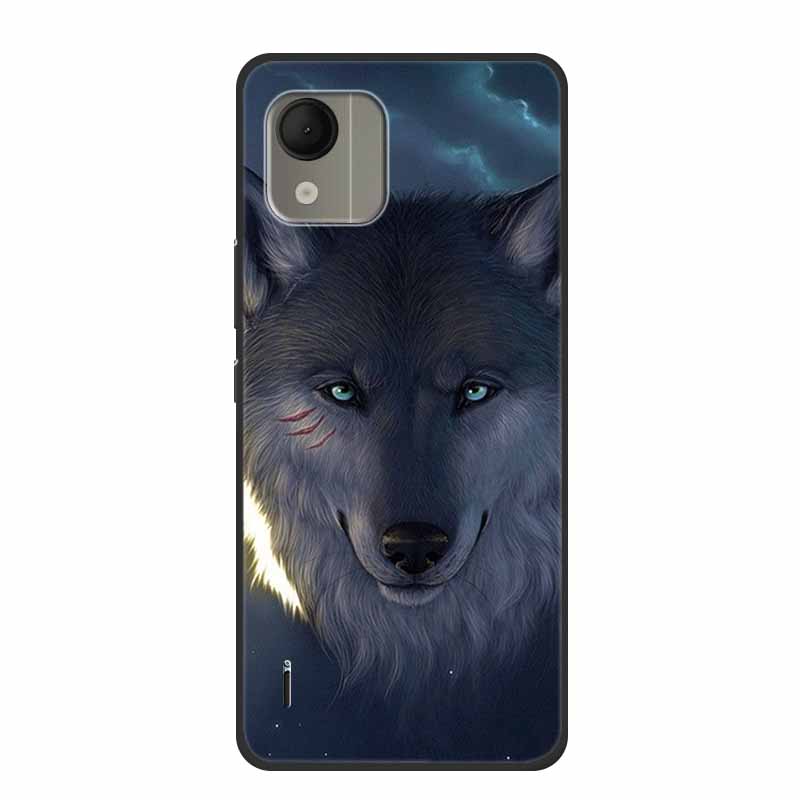 For Nokia C110 4G Case Luxury Silicone Back Cover for NokiaC110 Phone Coque C110 2023 Protector Shockproof Colorful Capas Bumper