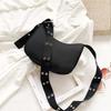 Fashion Nylon Shoulder Bag Women Trendy Handbag Solid Color Crossbody Bag