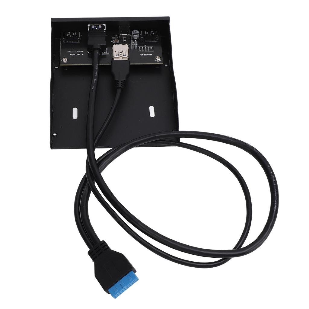 Hub panelu przedniego USB 3.2 GEN1 5 Gb/s Wysoka prędkość Typ C i USB 3.0 Żeński 19-pinowy Panel przedni napędu dyskietek dla komputerów