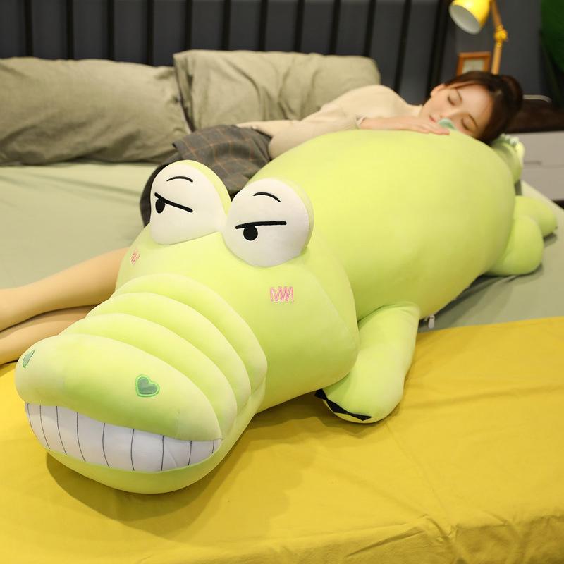 Super Soft Alligator Doll Plush Toy Sleeping Super Soft Bed Throw Pillow Long Pillow Doll Girl Birthday Gift
