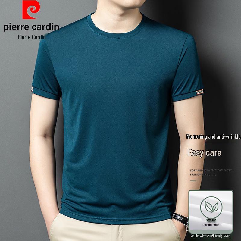 Pierre Cardin Men's Summer Crew Neck Solid T-Shirt