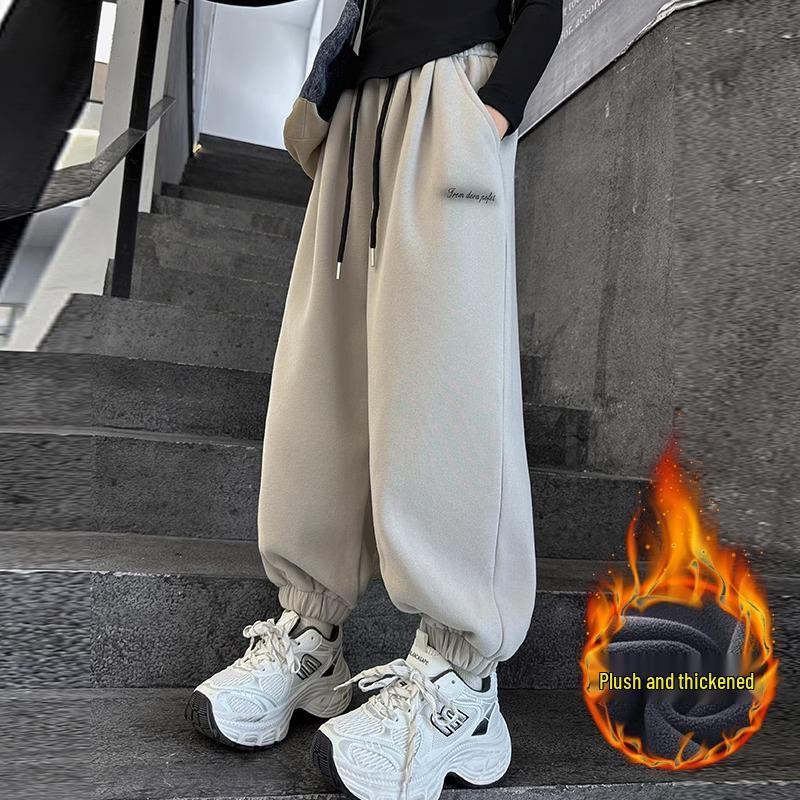 Girls' Autumn/Winter Casual Knit Joggers - Children's Sports Sweatpants 2026