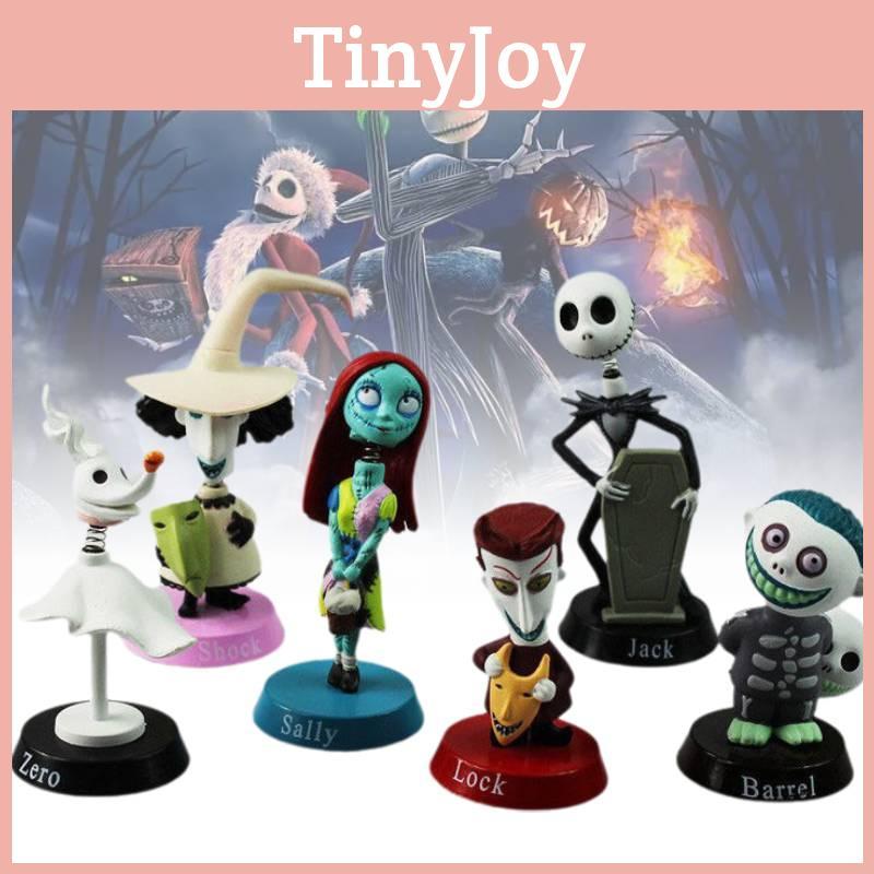 Nightmare Before Christmas Jack Skellington Figurines Set For Play Or Display
