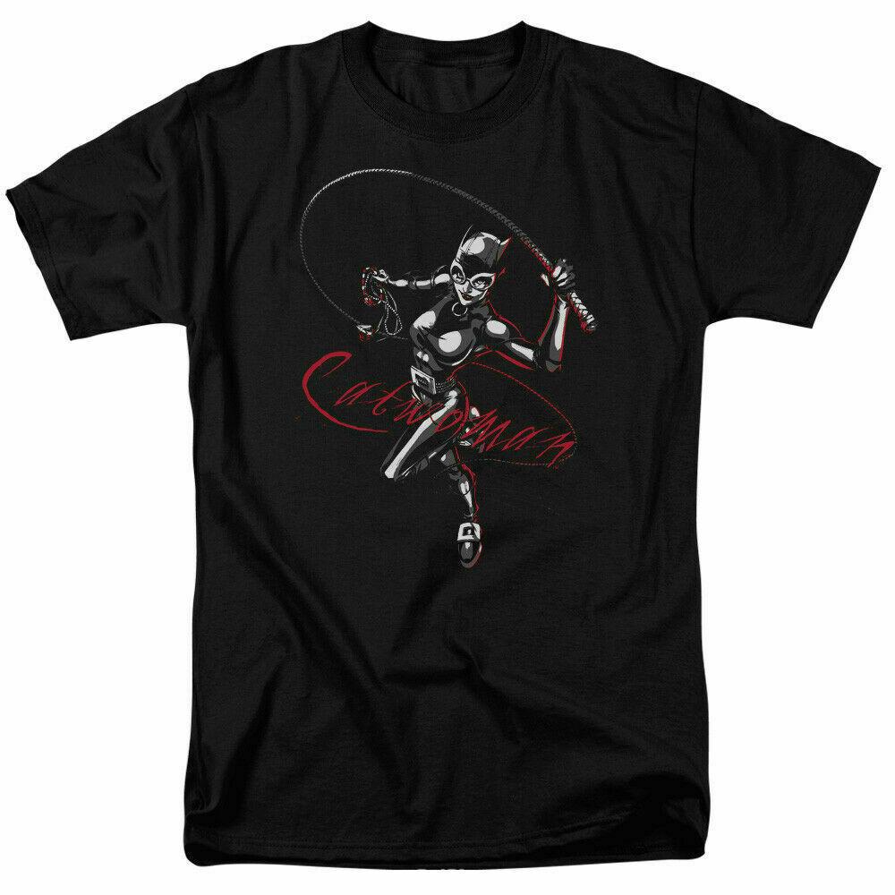 26 Catwomen Kitten With A Whip T Shirt Licensed Comic Book Tee Black Unisex T-Shirt XXXXL