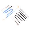 1Set Keyboard Cleaning Tool Kit Metal Keycap Puller Stem Holder Switch Puller Lubrication Pen Lube Brush Storage Bag