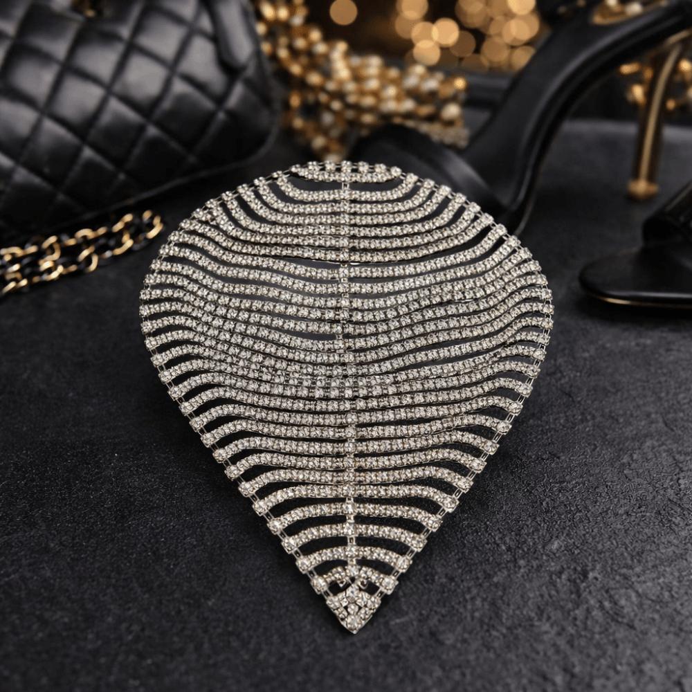 Glitter Shiny Headpiece Cap Bling Crystal Head Chain Multi-Layer Rhinestone Headband Performance