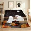 Ghost Night Flannel Blanket Throw Blanket Soft Warm Sofa Bed Camping Car home Decor Unique Christmas Gift C930222