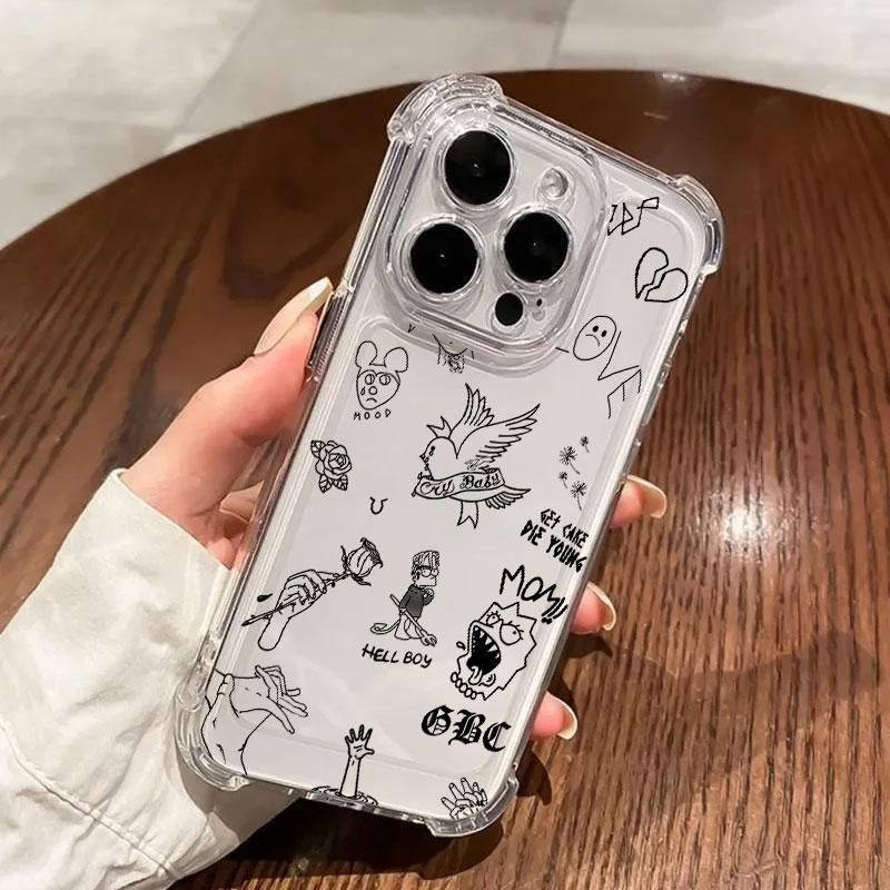 

Hell Boy Rapper Lil Peep Phone Case For Samsung Galaxy A57 A56 A36 A37 A55 A54 A52 A35 A34 A17 A16 A15 A07 A06 Soft Clear Cover Galaxy A06(4G)