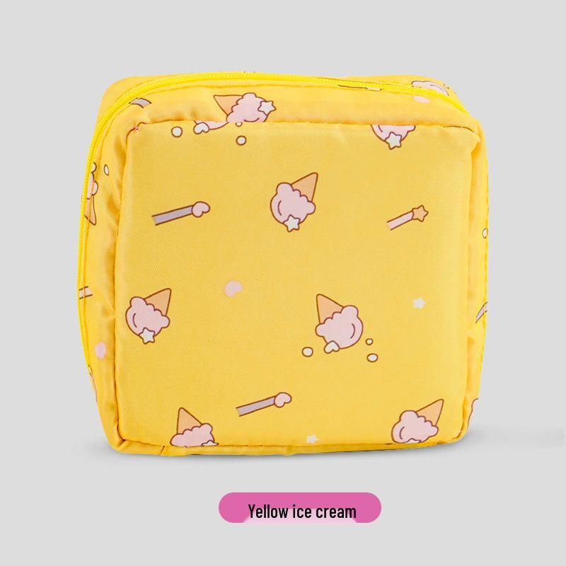 Large Capacity Student Style Portable Menstrual Pad Storage Bag
