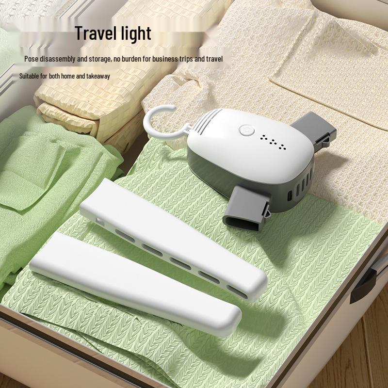 Kompakter elektrischer tragbarer faltbarer Wäschetrockner und Desodorierer für die Reise
