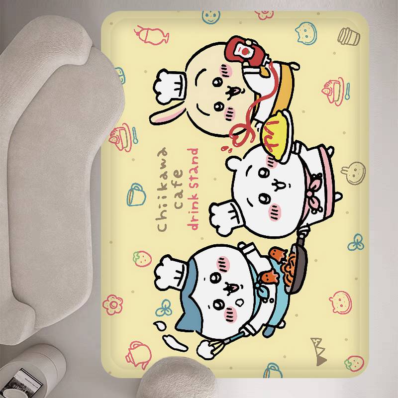 

Cartoon C-Chiikawas Bathroom Mat Anti-slip Absorb Water Long Strip Cushion Bedroon Mat Welcome Doormat 40x60cm
