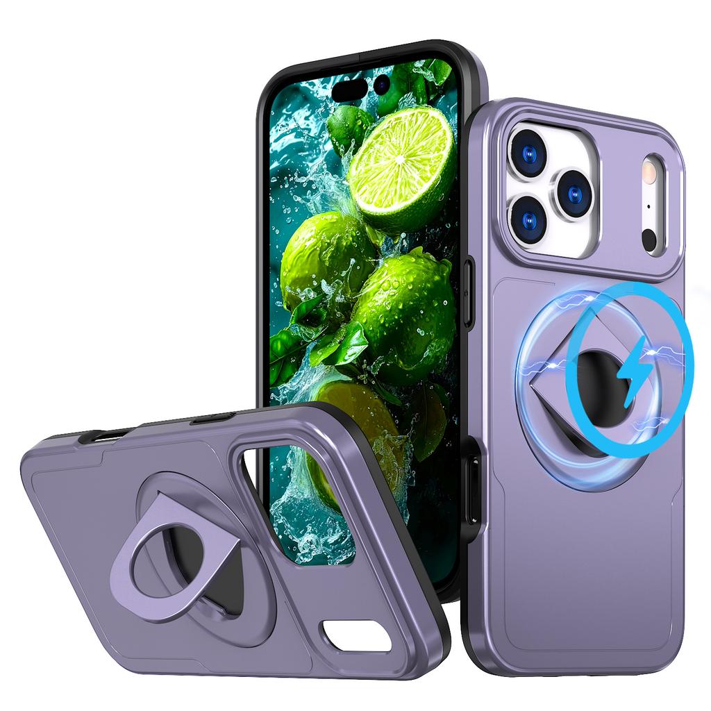 Applicable to iPhone17ProMax extraordinary hidden armor mobile phone case Apple 16Pro magnetic suction 15 bracket 14 anti-drop cover